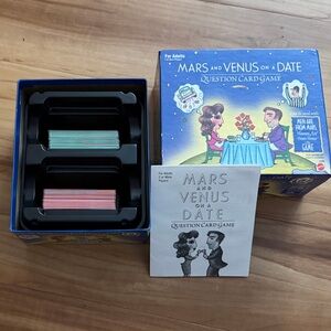 Mattel Mars and Venus on a Date Card Game - Blue and Black